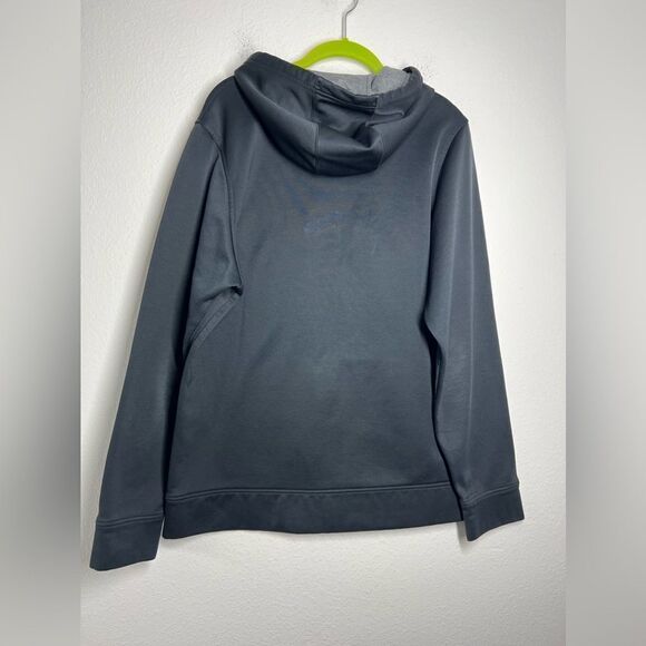 Under Armour Loose Fit Coldgear Hoodie Sweatshirt Black Women Size Small Logo - Picture 3 of 13